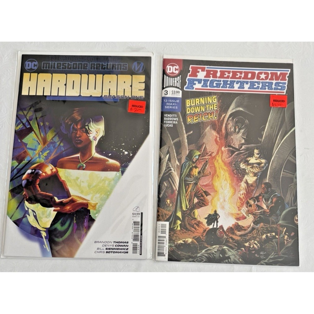 DC Hardware Season One #4 &‎ Freedom Fighters #3 Comic Book Lot NM